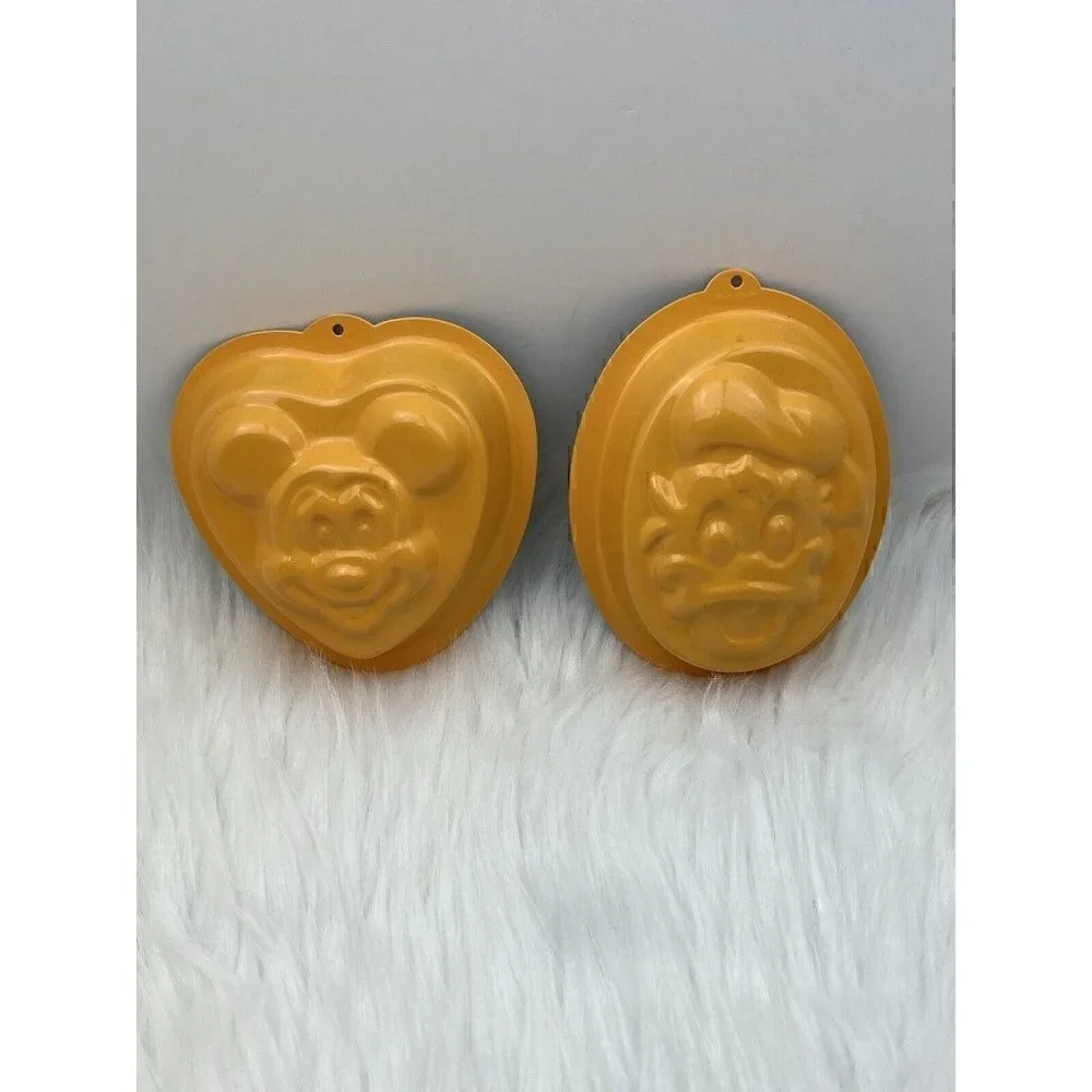 Disney Set Of 2 Mini Smash Cake Pan Molds Mickey Mouse & Donald Duck Non-Stick